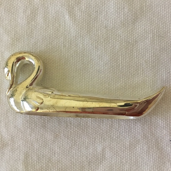 Vintage style Silver Plated Swan Knife Rest -  2 sets of 4 ❤️❤️❤️🌟 - Picture 3 of 10